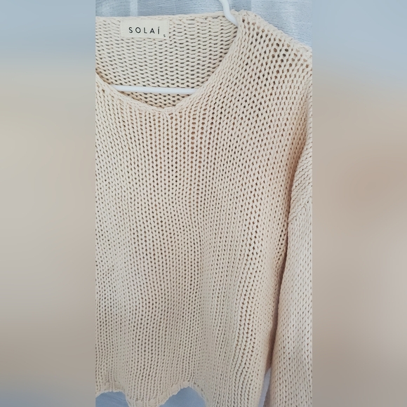 Solai the Label Knit Scalloped Hem Sweater | S - Picture 3 of 4